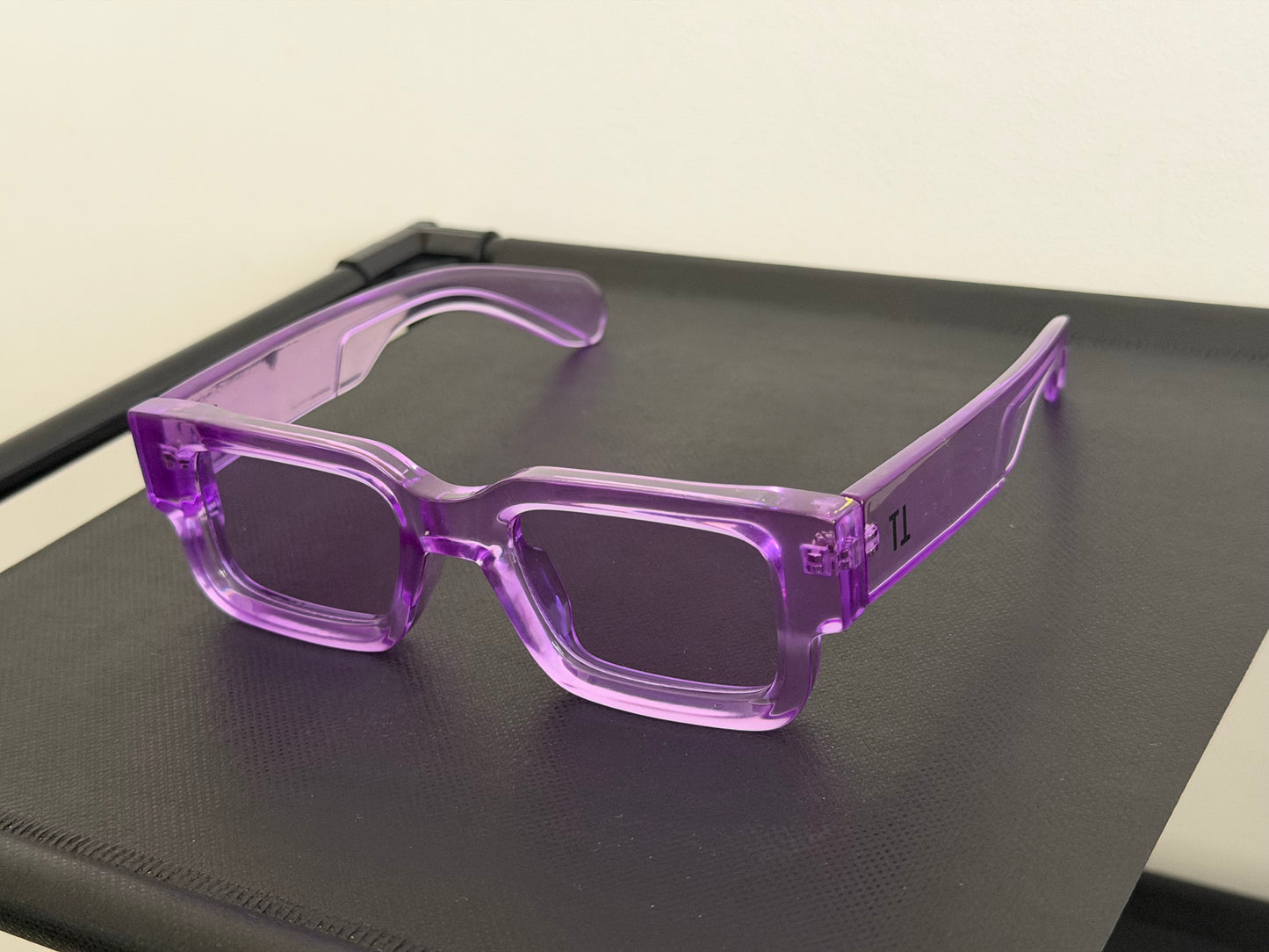 PURPLE GLASSES - BLACK LOGO