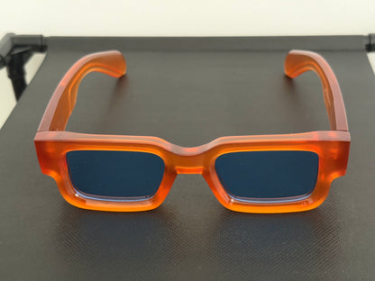ORANGE GLASSES - BLACK LOGO