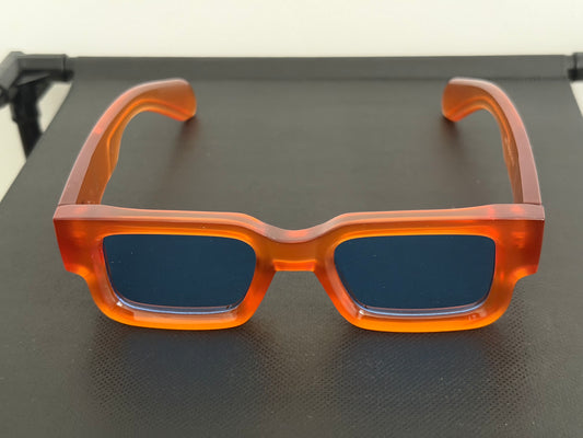 ORANGE GLASSES - BLACK LOGO