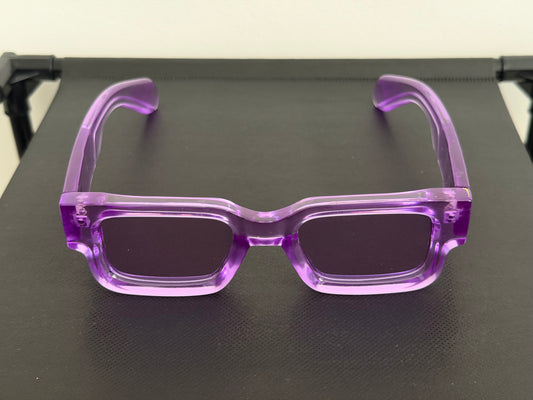 PURPLE GLASSES - BLACK LOGO