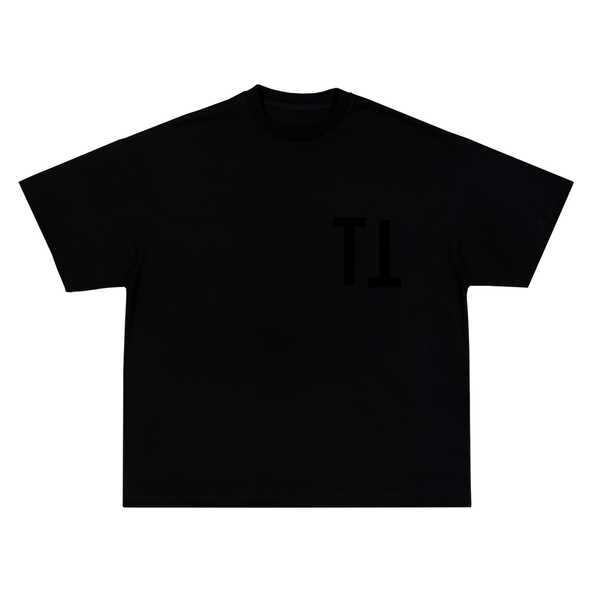Black Dragon T-shirt in black, front view
